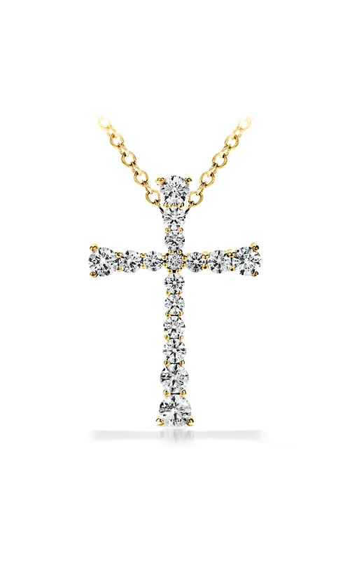 Hearts on Fire Divine Journey Cross Pendant Necklace HFPSC901198Y
