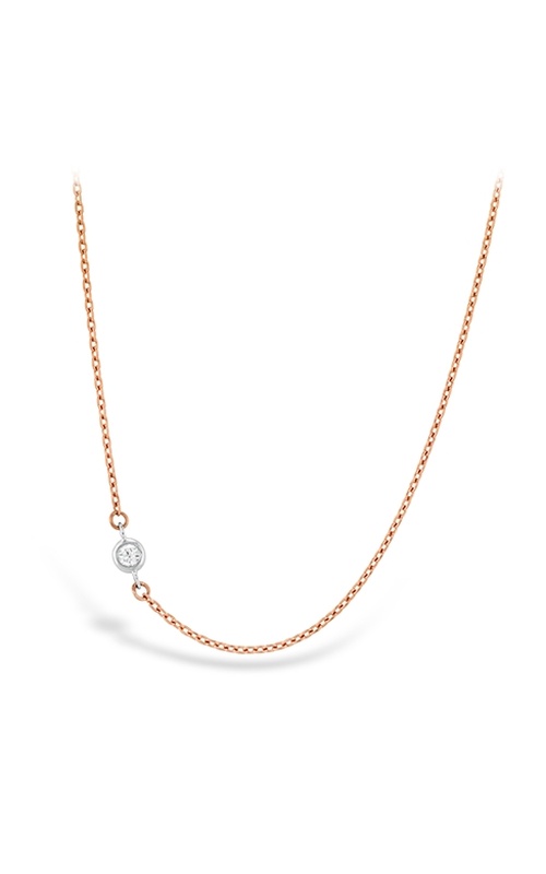 Hearts on Fire Signature Off-Set Single Bezel Necklace HFN1BEZ0028W