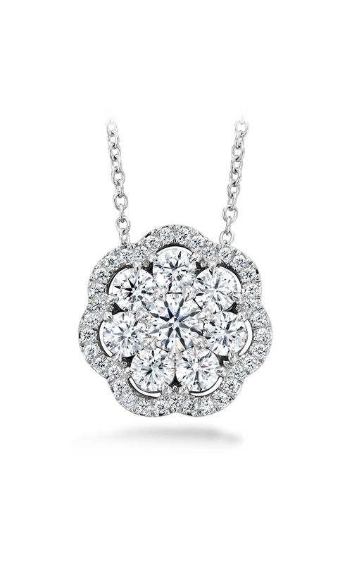 Hearts on Fire Aurora Cluster Pendant HFPAURC01458W-C