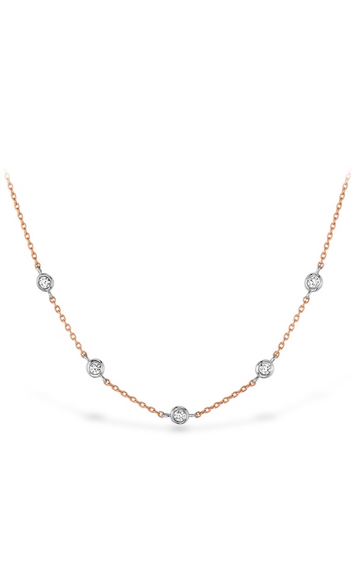 Hearts on Fire Signature Off-Set Five Bezel Necklace HFN5BEZ0088RP