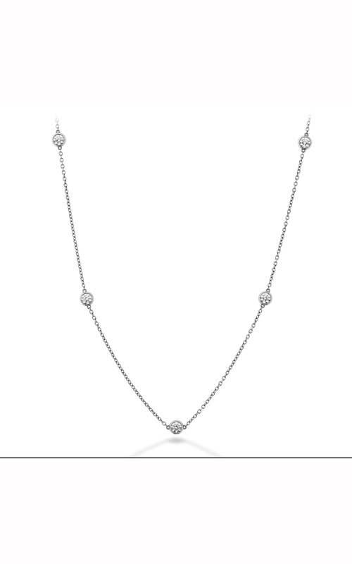 Hearts on Fire Signature Bezels By The Yard 5 Stone Necklace HFNBY5-0958W-18C