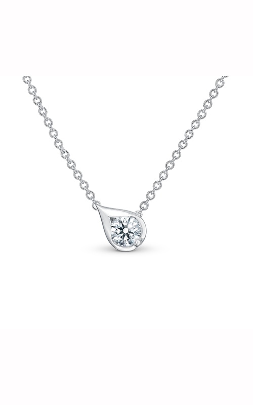 Hearts on Fire LU Droplet Pendant UU2808 : 0.30 : 18 : 18KW : IJ/VS