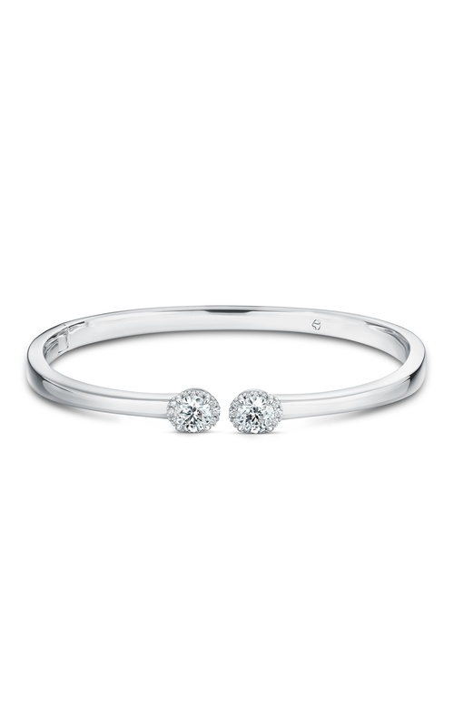 Ellipse Diamond Open Bangle