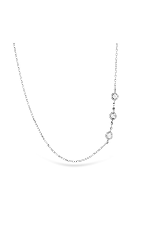 HOF Signature Off-Set Triple Bezel Necklace