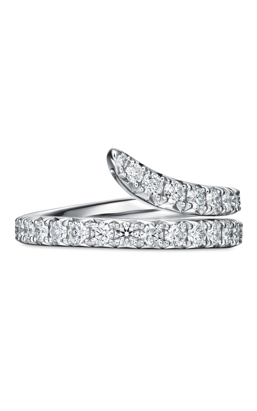 Vela Double Row Pavé Ring