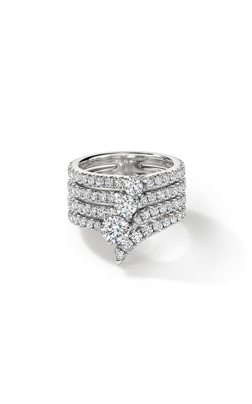 VELA French Cut Pavé Diamond Cocktail Ring
