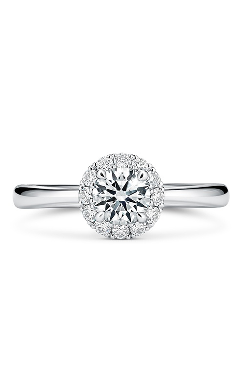 Hearts on Fire The Vela Halo Engagement Ring UU2638 : 0.30 : 7.00 : PLAT : G/SI1