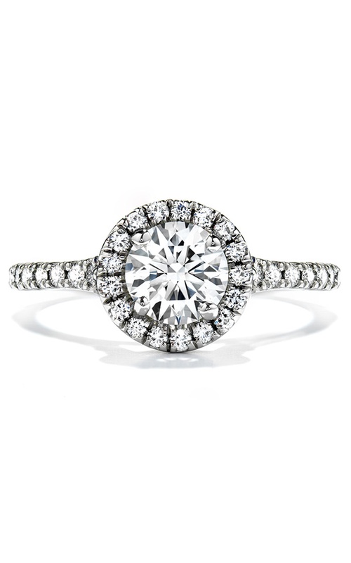 Transcend Single Halo Solitaire Engagement Ring