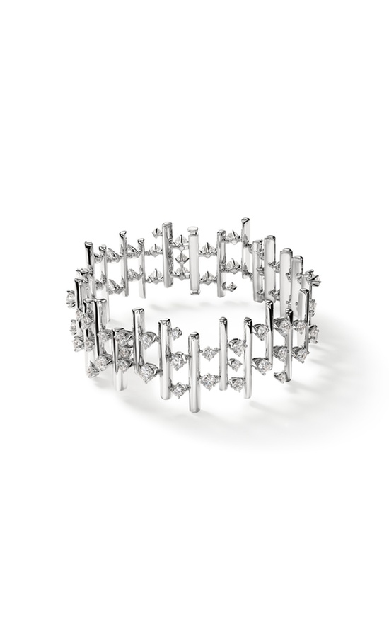 Hearts on Fire Barre Multi-Row Small Bracelet UU2876 : 5.80 : 6.3 : 18KW : GH/VS