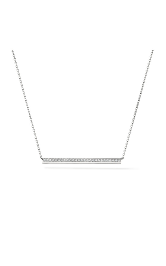 Hearts on Fire Barre Pavé Pendant Necklace UU2877 : 0.15 : 16 : 18KW : GH/VS