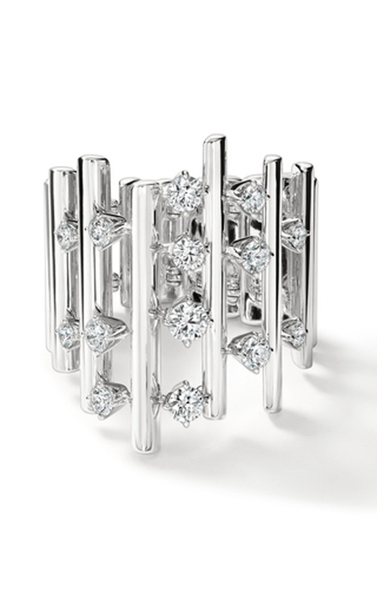 Hearts on Fire Barre Multi-Row Diamond Fashion Ring UU2902 : 0.70 : 4.00 : 18KW : GH/VS