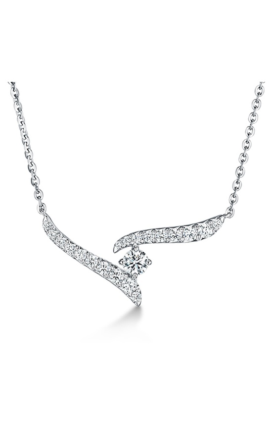 Hearts On Fire Vela Crossover Pendant UU2646 : 0.30 : 18 : 18KW : GH/VS