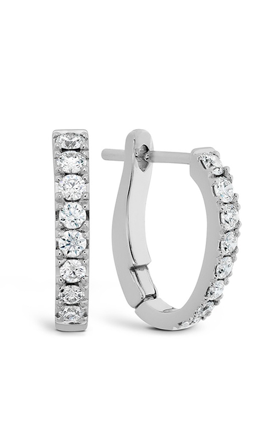 Hearts on Fire Mini Hoop Graduated Earrings HFESHGR00328W