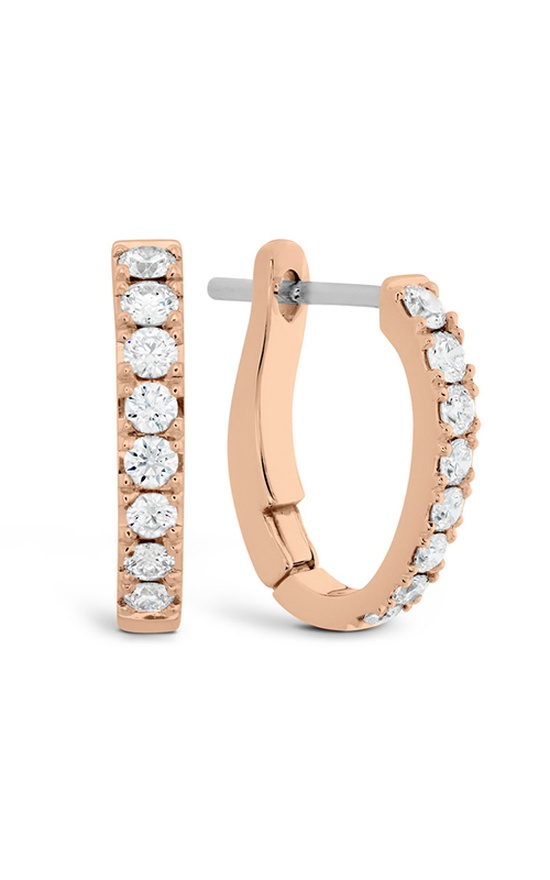 Hearts on Fire Mini Hoop Graduated Earrings HFESHGR00328R Hearts on Fire Mini Hoop Graduated Earrings HFESHGR00328R