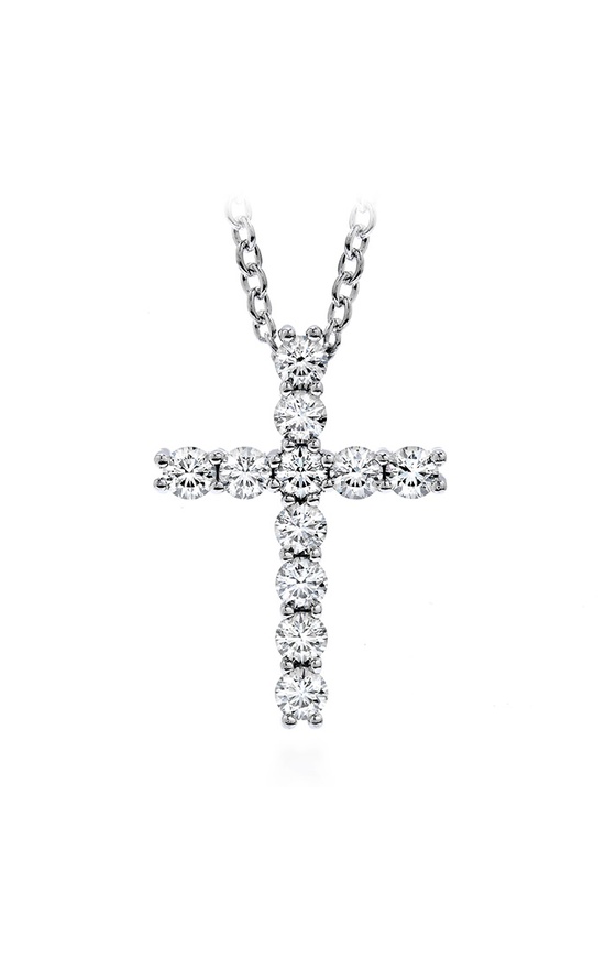 Hearts on Fire Whimsical Cross Pendant Necklace HFPWCS00158W