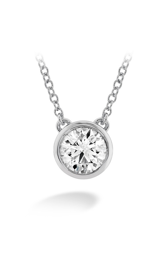 Hearts on Fire Classic Bezel Solitaire Pendant HFPHCLABZ00108W