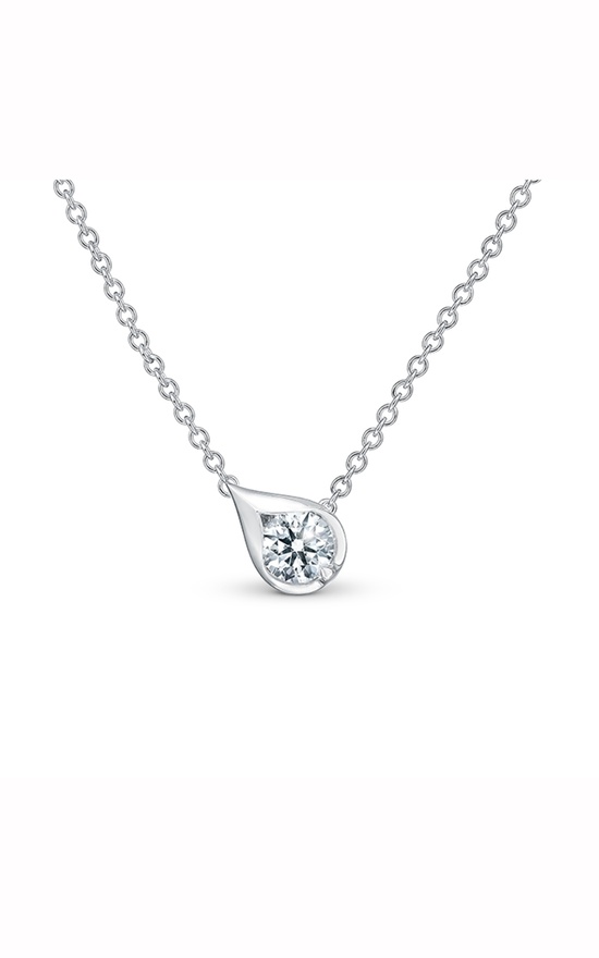 Hearts on Fire LU Droplet Pendant UU2808 : 0.30 : 18 : 18KW : IJ/VS