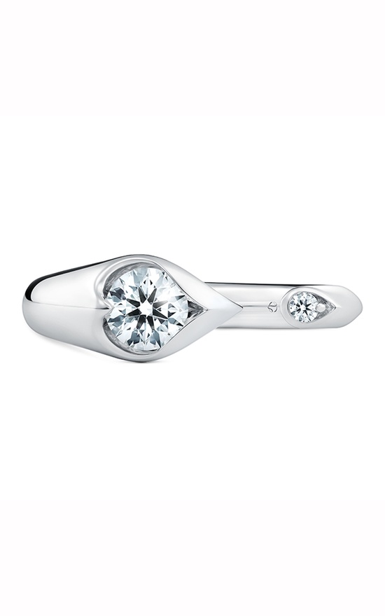 Hearts on Fire LU Open Droplet Ring UU2893 : 0.50 : 6.50 : 18KW : IJ/VS