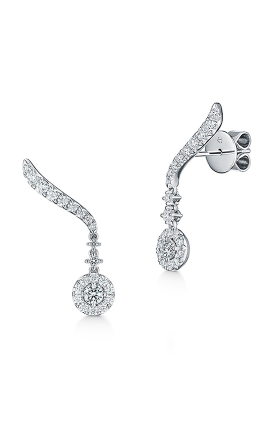 Hearts On Fire Vela Drop Earrings UU2645 : 0.80 :  : 18KW : GH/VS Hearts On Fire Vela Drop Earrings UU2645 : 0.80 :  : 18KW : GH/VS