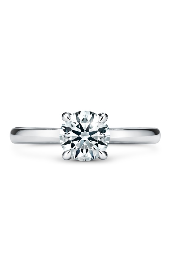 Hearts on Fire Vela Solitaire Ring With Diamond Gallery Engagement Ring UU2639 : 1.00 : 7.00 : PLAT : G/SI1