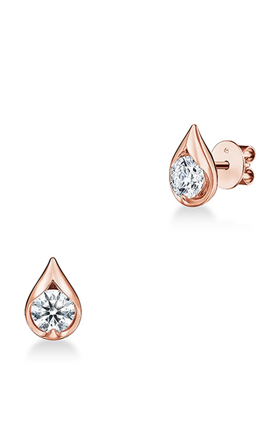 Hearts on Fire LU Droplet Studs Earrings UU2829 : 0.60 : : 18KR : IJ/VS