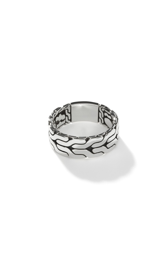 John Hardy Carved Chain Men's Ring RB99842X10