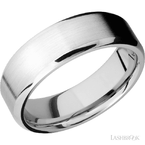 Lashbrook Wedding Band Wedding Band, Lashbrook, and 14K White Gold 14KW7B-P