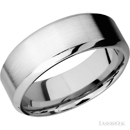 Lashbrook Wedding Band Wedding Band, Lashbrook, and 14K White Gold 14KW8HB-P