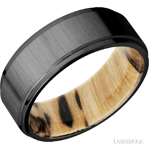 Lashbrook Wedding Band Wedding Band, Lashbrook, and Zirconium HWSLEEVEZ8FGE