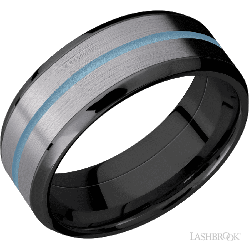 Lashbrook Wedding Band ZPF8B16(NS)/TANTALUM11/A | BENARI Jewelers