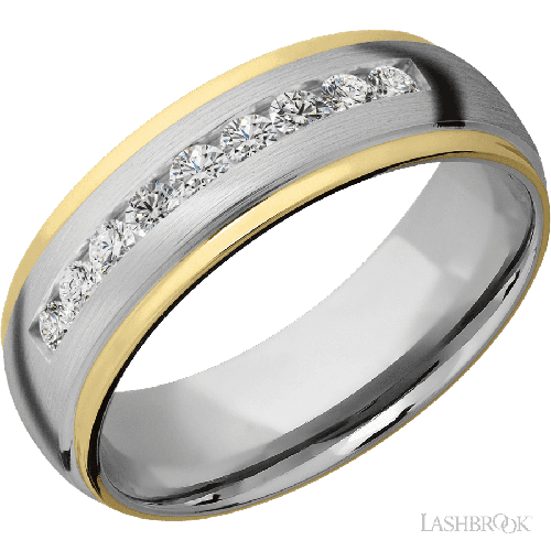 Lashbrook  Wedding Band CC7DGE21EDGE/14KYLABDIA9X.05CH