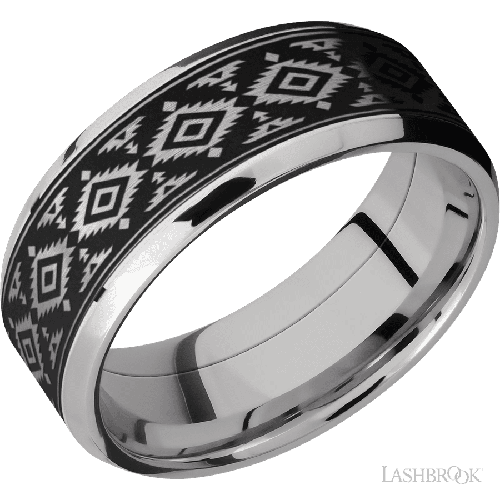 Lashbrook  Wedding Band CCPF8B16(NS)/TANTALUM/LCVAZTEC2/A