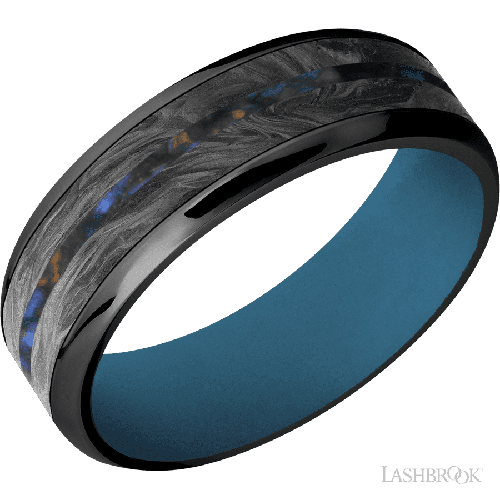 Lashbrook Wedding Band, Lashbrook, and Zirconium Wedding Band ZC7B15(NS)/FORGEDCF11/MOSAIC