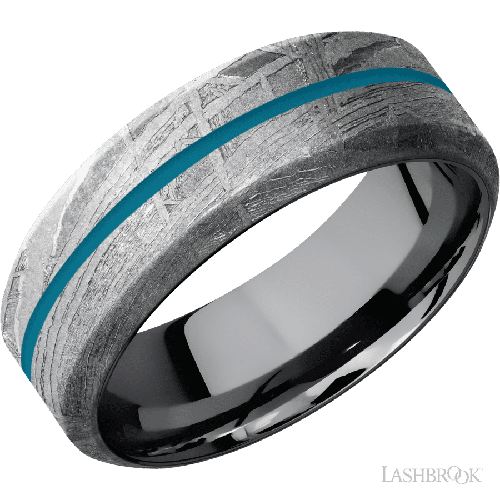 Lashbrook Wedding Band, Lashbrook, and Meteorite Wedding Band TASLEEVEMET8HB11/A