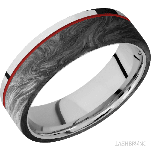 Lashbrook Wedding Band, Lashbrook, and Cobalt Chrome Wedding Band CC7F15OCE/FORGEDCF/MGA