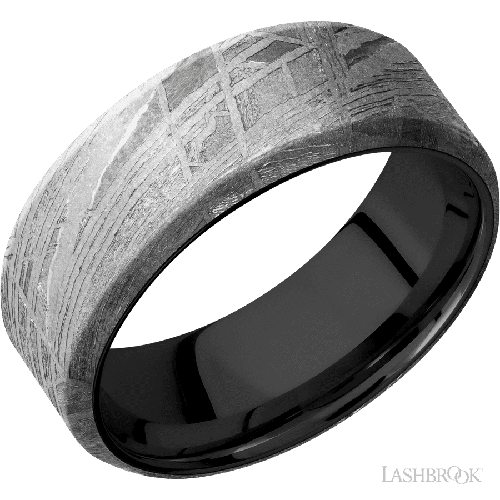 Lashbrook Wedding Band, Lashbrook, and Meteorite Wedding Band ZSLEEVEMET8B