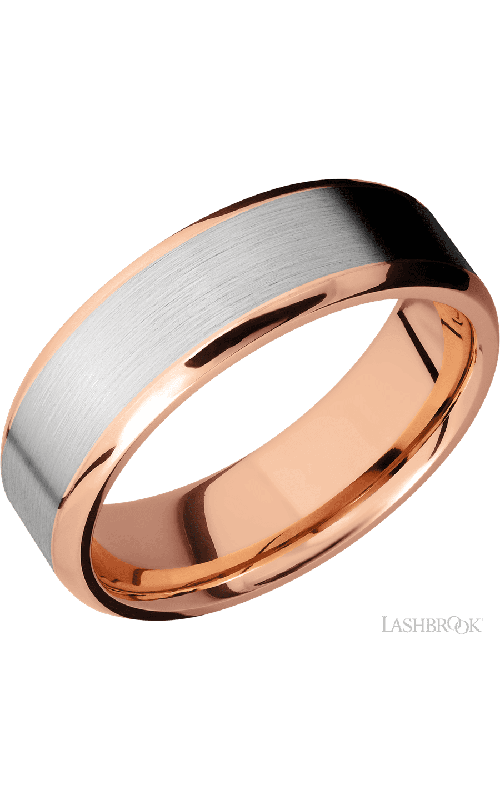 Lashbrook Wedding Band, Lashbrook, and 14K Rose Gold Wedding Band 14KR7B15(NS)/14KW