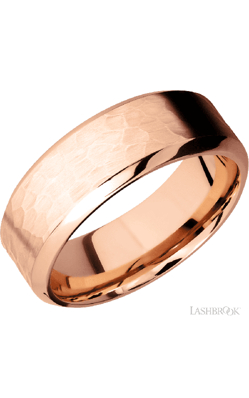 Lashbrook Wedding Band, Lashbrook, and 14K Rose Gold Wedding Band 14KR8HB-P
