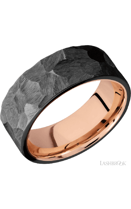 Lashbrook Wedding Band, Lashbrook, and Zirconium Wedding Band 14KRSLEEVEZ8FR