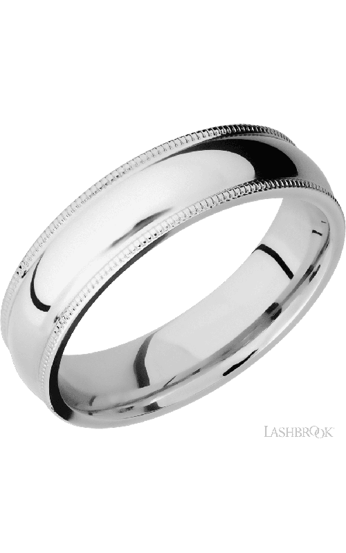 Lashbrook Wedding Band, Lashbrook, and 14K White Gold Wedding Band 14KW6DMIL-P