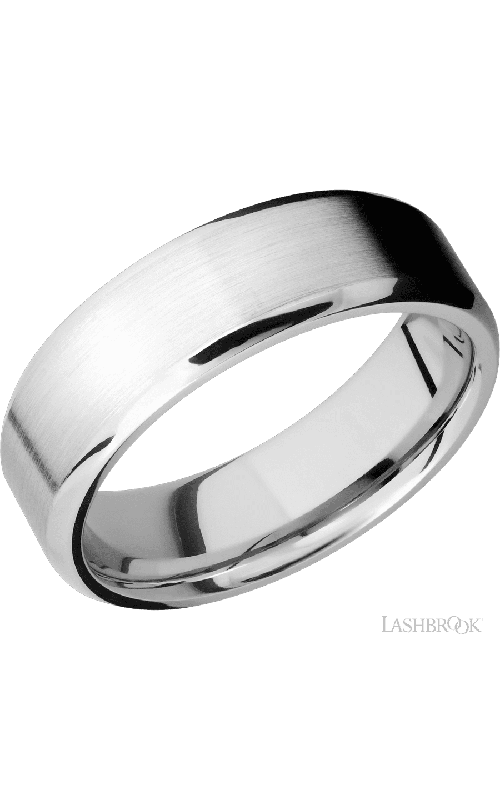 Lashbrook Wedding Band, Lashbrook, and 14K White Gold Wedding Band 14KW7B-P