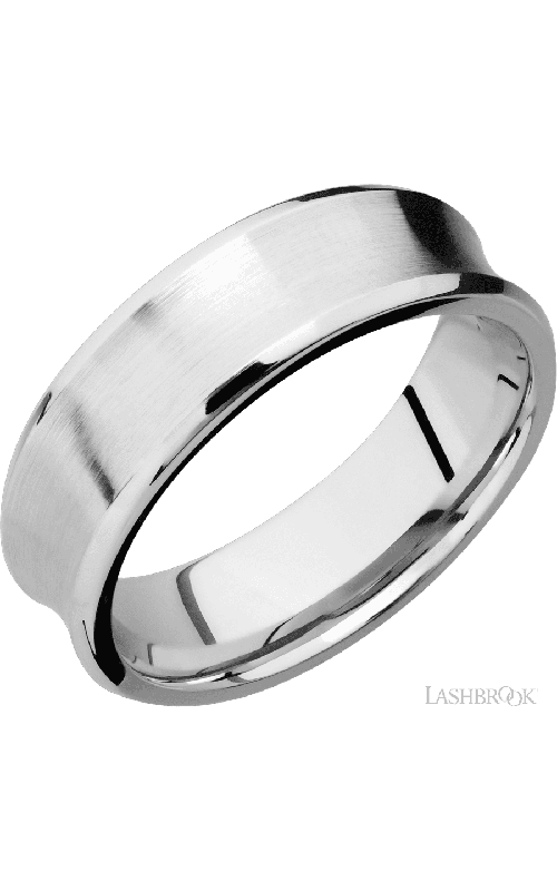 Lashbrook Wedding Band Wedding Band, Lashbrook, and 14K White Gold 14KW7CB-P