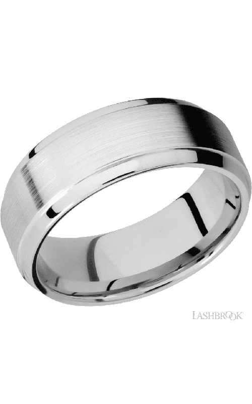 Lashbrook Wedding Band, Lashbrook, and 14K White Gold Wedding Band 14KW8B(S)-P
