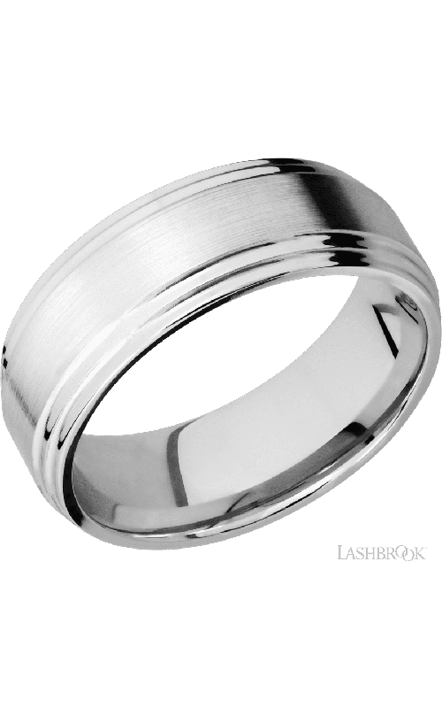 Lashbrook Wedding Band, Lashbrook, and 14K White Gold Wedding Band 14KW8F2S-P
