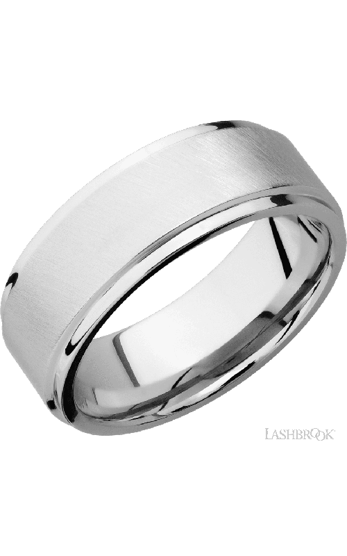 Lashbrook Wedding Band, Lashbrook, and 14K White Gold Wedding Band 14KW8FGE-P