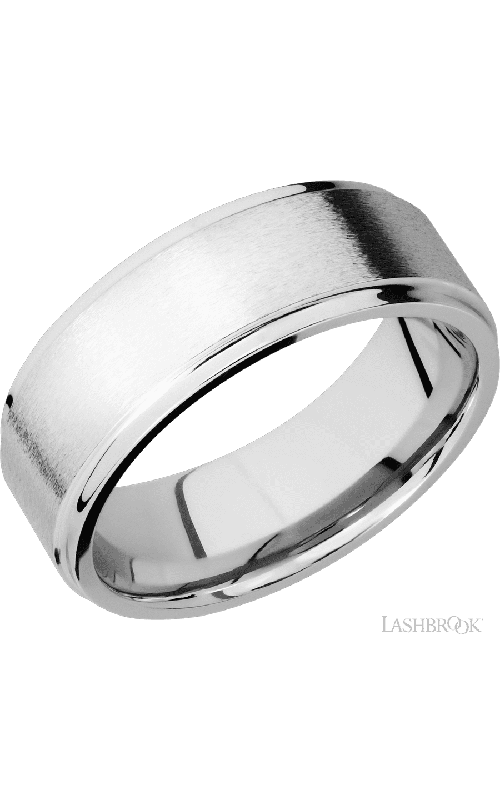 Lashbrook Wedding Band, Lashbrook, and 14K White Gold Wedding Band 14KW8FGE-P
