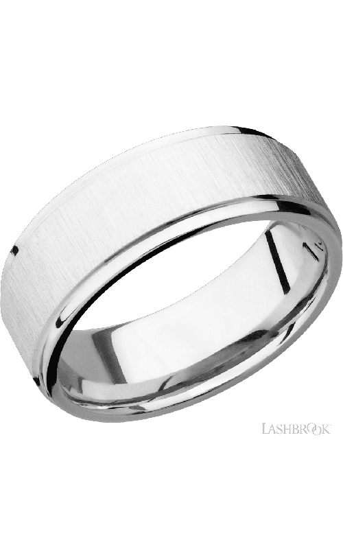 Lashbrook Wedding Band, Lashbrook, and 14K White Gold Wedding Band 14KW8FGE-P