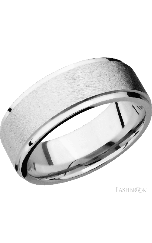 Lashbrook Wedding Band, Lashbrook, and 14K White Gold Wedding Band 14KW8FGE-P