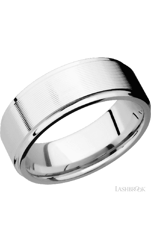 Lashbrook Wedding Band, Lashbrook, and 14K White Gold Wedding Band 14KW8FGE-P