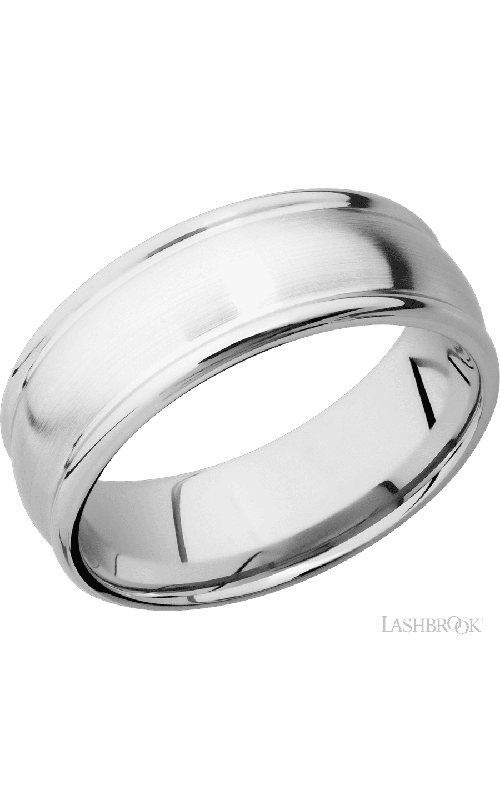 Lashbrook Wedding Band Wedding Band, Lashbrook, and 14K White Gold 14KW8RED-P
